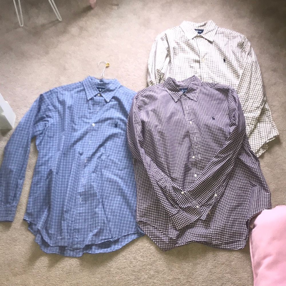 Like new- 3 Ralph Lauren Button Downs